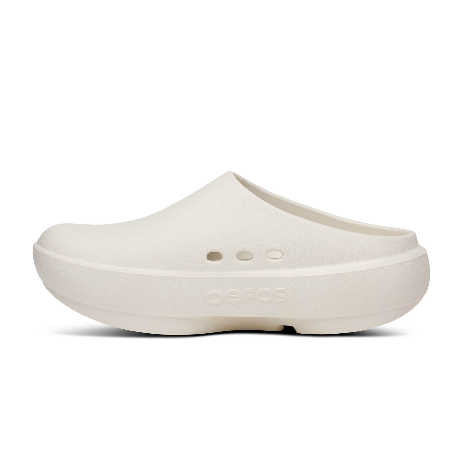 Oofos OOcloog+ in WEISS