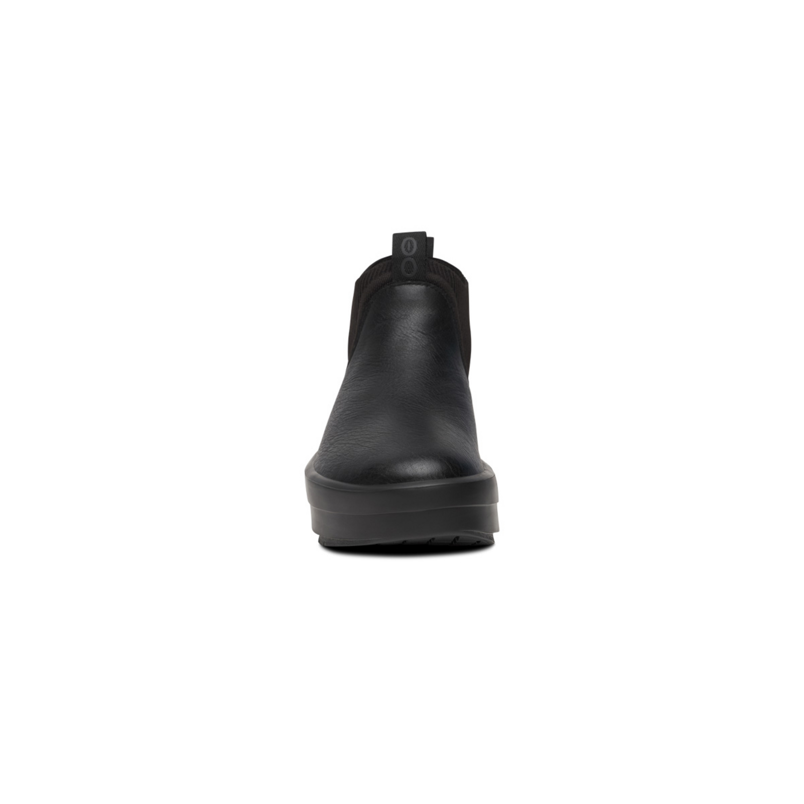 Oofos W OOmega LNDR Leather in SCHWARZ