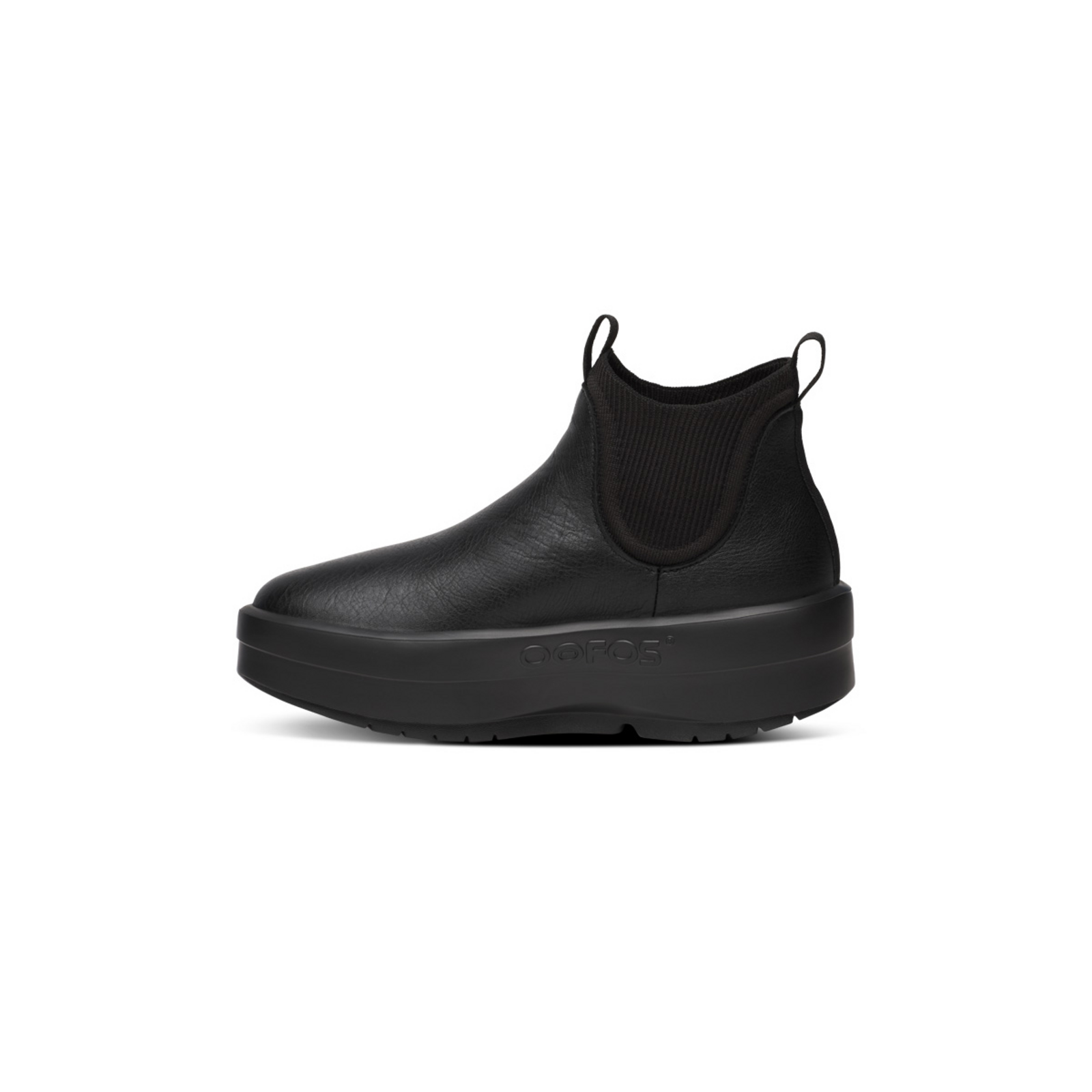 Oofos W OOmega LNDR Leather in SCHWARZ