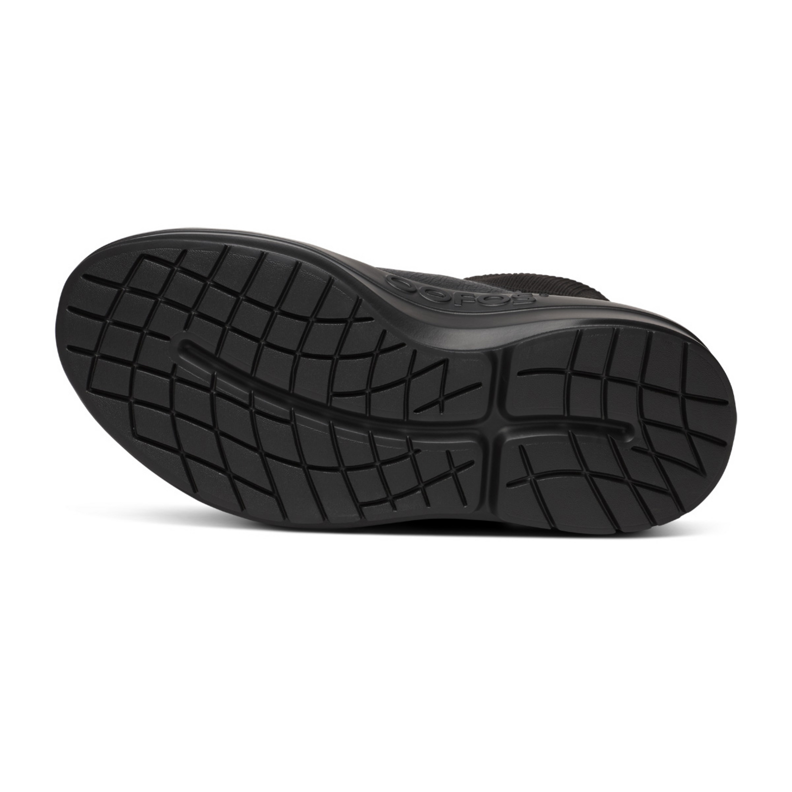 Oofos W OOmega LNDR Leather in SCHWARZ