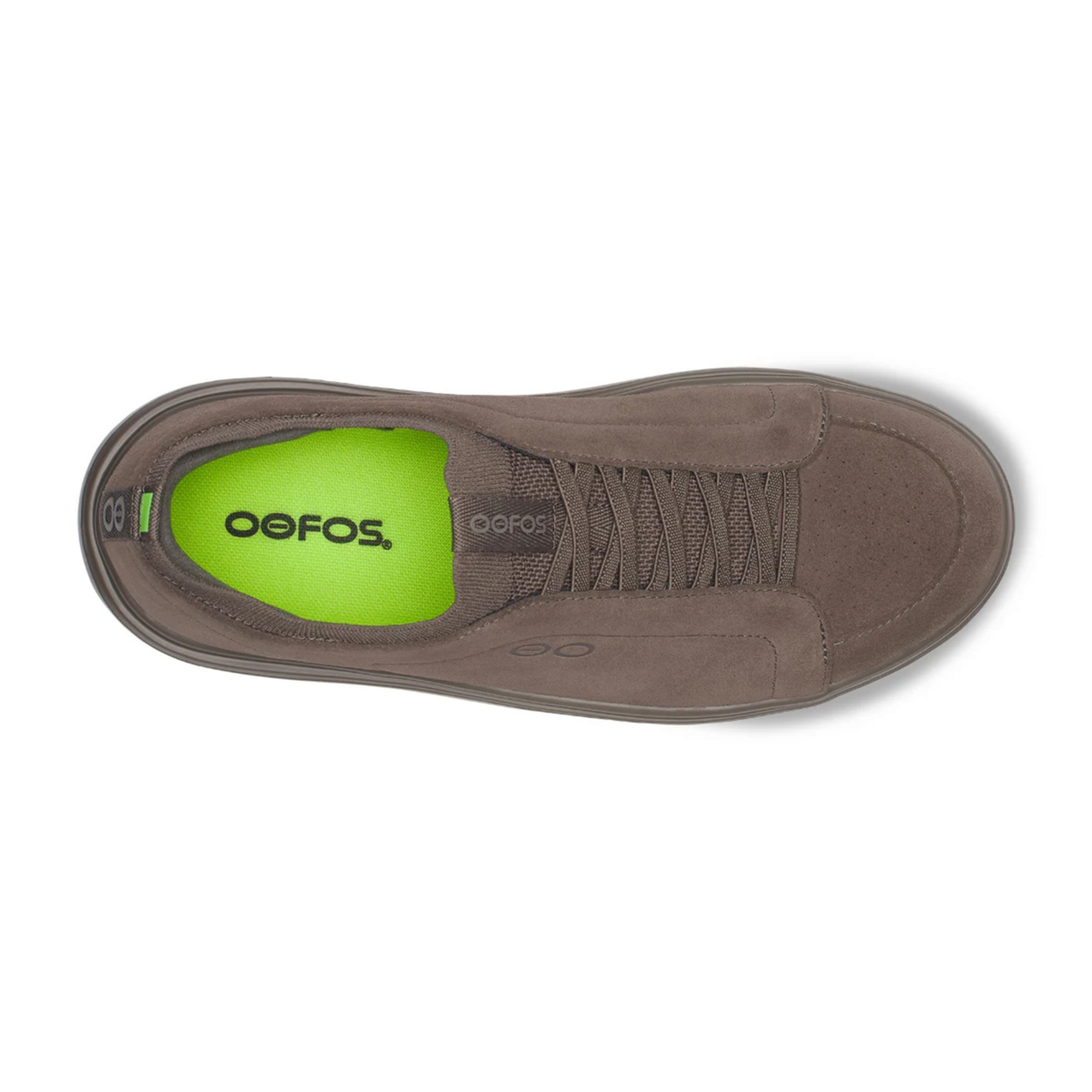Oofos M Suede OOmg+ Club in BRAUN